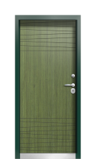 Дверь Termo Ral 6005 Тёмно зелёное 649 вид внутри