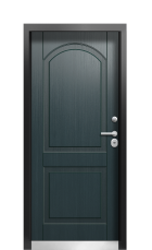 Дверь Termo Ral 9005 Серый Антрацит 657 вид внутри