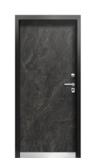 Дверь Termo Ral 9005 Тёмный Мрамор 653 вид внутри
