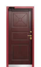 Дверь Termo Ral 9005 Венге 444 вид внутри