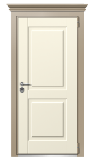 Дверь TermoWood Ral 1019 Слоновая Кость 598 вид снаружи
