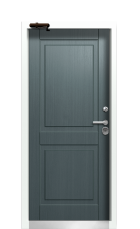 Дверь Termo Ral 9003 Милк 594 вид внутри