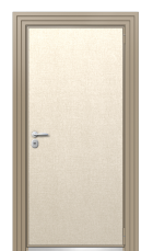 Дверь TermoWood Ral 1019 Лён Сиена 575 вид снаружи