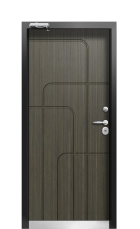 Дверь Termo Ral 9005 Венге 513 вид внутри