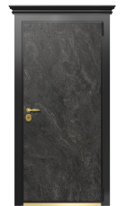 Дверь TermoWood Ral 9003 Тёмный мрамор 165 вид снаружи