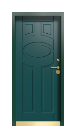 Дверь TermoWood Patina Тёмно Зелёное 313