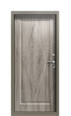 Дверь Termo Ral 7006 Арктическая береза 1225 вид внутри