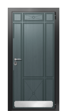 Дверь TermoWood Ral 9005 Пепельный 239 вид снаружи