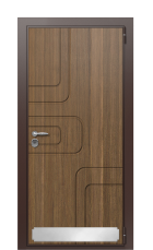 Дверь TermoWood Tobacco Тик 240 вид снаружи