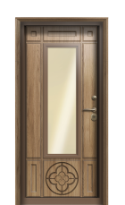 Дверь Termo Ral 8017 Грецкий орех 1110 вид внутри