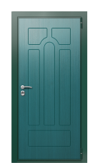 Дверь TermoWood Ral 6005 Зеленое сукно 1084 вид снаружи