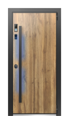 Дверь TermoWood Decoline Греческий платан, Terma Лен сиена вид снаружи