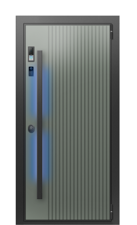 Входная дверь TermoWood Collori RAL 7009, Terma Белый мрамор