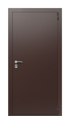 Дверь TermoPlus Woodline тик F010 вид снаружи