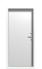 Дверь Termo Ral 9003 Ледяной дождь 1022 вид внутри