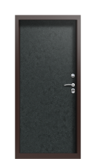 Дверь Termo Ral 8017 Черный гранит 1469 вид внутри