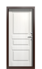 Дверь Termo Decoline light Белое дерево Правая вид внутри