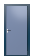 Дверь TermoWood Del Mare Ral 5014 804 вид снаружи