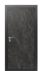 Дверь TermoWood Vesuvio Темный мрамор 790 вид снаружи
