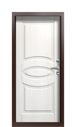 Дверь TermoPlus Bronze Белое дерево 664