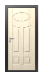 Дверь TermoWood Vesuvio Милк 78 вид снаружи