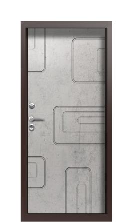 Дверь TermoWood Decoline Бетон темный D002 Бетон светлый D001 Tobacco левая 950