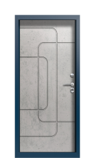 Дверь Termo Vesuvio Бетон светлый 703 вид внутри