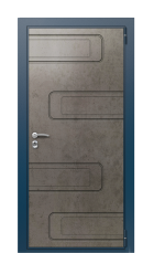 Дверь TermoWood Del Mare Дымчатое дерево 1142 вид снаружи