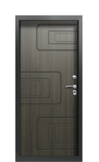 Дверь Termo Ral 9005 Венге 1440 вид внутри