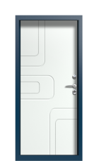 Дверь Termo Del Mare Ral 9003 710 вид внутри