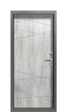 Дверь Termo Ral 3031 Джут Белый 686 вид внутри