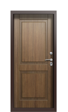 Дверь Termo Woodline тик F010 вид внутри