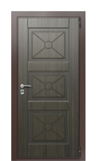 Дверь TermoWood Ral 8017 Венге бонобо 1353 вид снаружи