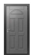 Дверь TermoWood Vesivio Дымчатое дерево 133 вид снаружи