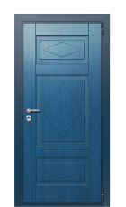 Дверь TermoWood Del Mare Темно-синяя 1082 вид снаружи