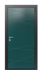 Дверь TermoWood Vesuvio Морская волна 1518 вид снаружи