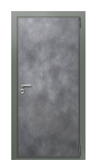 Дверь TermoWood Ral 7009 Темный мрамор (глянец) 1167 вид снаружи