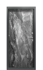 Дверь Termo Ral 7009 Темный мрамор (глянец) 1167 вид внутри