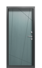 Дверь Termo Ral 7043 Серый Туман 1027 вид внутри