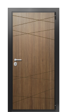 Дверь TermoWood Ral 9005 Морадо черный 1173 вид снаружи