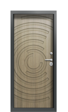 Дверь Termo Ral 7006 Светло-серый 1172 вид внутри