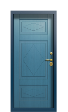 Дверь Termo Del Mare Серо-голубая 1488 вид внутри