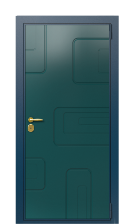 Дверь TermoWood Del Mare Серо-голубая 1488