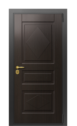 Дверь TermoWood Decoline венге бонобо Collori RAL 7002 Vesuvio