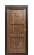 Дверь Termo Decoline Premium Бронзовая лиственница вид внутри