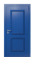 Дверь TermoPlus Collori Слоновая кость ral 5005 D003 вид снаружи