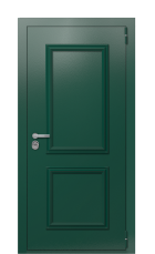 Дверь TermoPlus Ral 6005 Белый Мрамор 219 вид снаружи