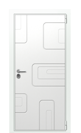 Входная дверь TermoWood Ral 9003 Бетон темный 1240