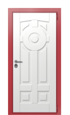 Дверь TermoWood Ral 3031 RAL 3031 1381 вид снаружи