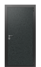 Дверь TermoWood Vesuvio Terma Premium Черный гранит 2695 вид снаружи